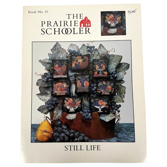 1993 The Prairie Schooler Still Life Cross Stitch Pattern Book No. 41 Fruit VTG - Picture 1 of 6
